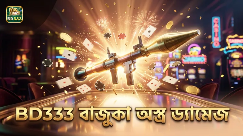 BD333 বাজুকা অস্ত্রের ড্যামেজ লেভেল বিশ্লেষণ দেখাচ্ছে