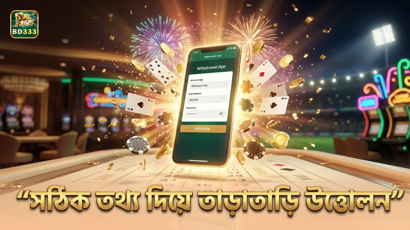 সঠিক তথ্য পূরণ করলে উত্তোলন সহজ হয়।
