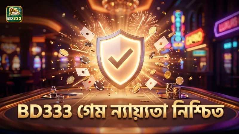 গেমের ন্যায্যতা BD333 দ্বারা নিয়মিত যাচাই করা হয়