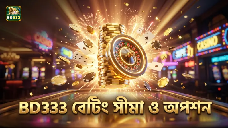 বিভিন্ন বেটিং সীমা ও অপশন BD333 তে উপলব্ধ