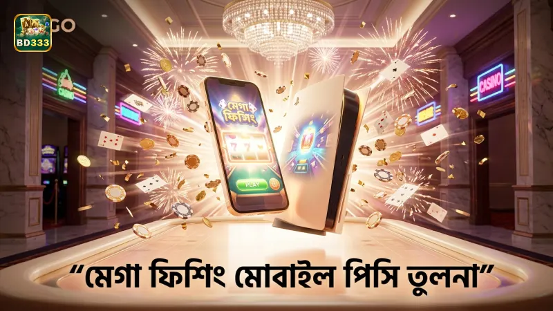 মেগা ফিশিং মোবাইল ও পিসির খরচ ও সীমা তুলনা করে খেলার সুবিধা নির্ধারণ।
