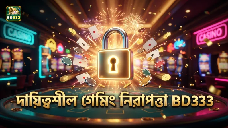 দায়িত্বশীল গেমিং-এর মাধ্যমে খেলোয়াড়ের নিরাপত্তা নিশ্চিত হয়।
