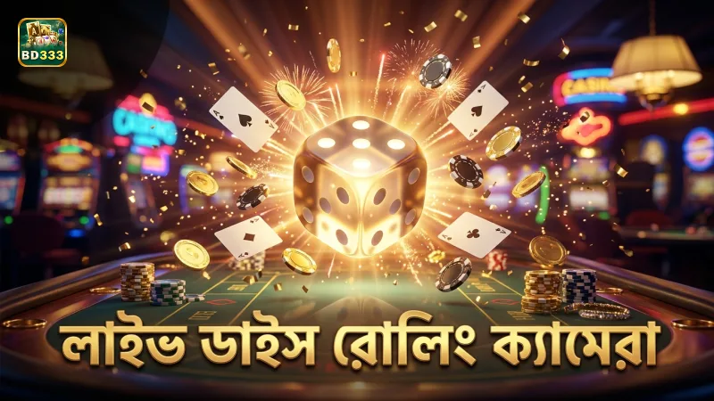 লাইভ সেশনে রিয়েল ডাইস রোলিং ক্যামেরা ব্যবহার হয়।